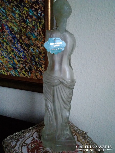 Greek venus ornament glass handmade, the best oyzo - included!