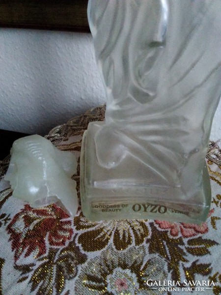 Greek venus ornament glass handmade, the best oyzo - included!