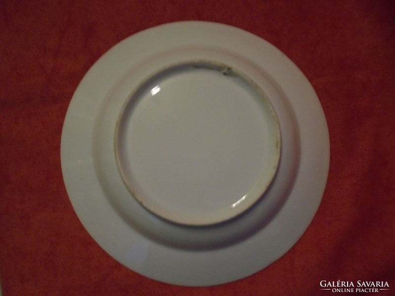 Virágkosár mintás porcelán mély tányér /falra is akasztható/