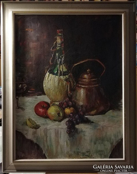 Huble - kvalitásos, asztali csendélete, hatalmas méretben ( 76 x 96 cm )