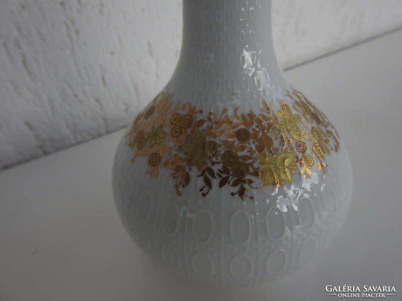 ROSENTHAL Studio line aranyfestéses szignózott porcelán  váza