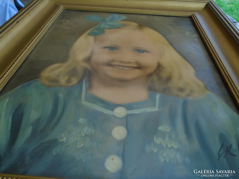 Farkas Kára  tulajdonítva: (1898-1944): kislány portré 