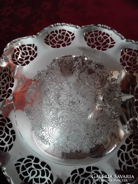 Silver-plated centerpiece, serving