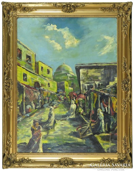 Magyar festő 1940 körül : Keleti piacon