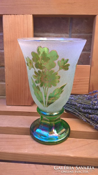 Antique Bieder glass vase