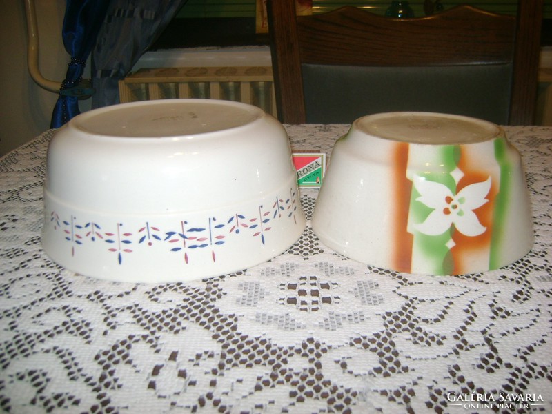 Old granite bowl - two pieces together