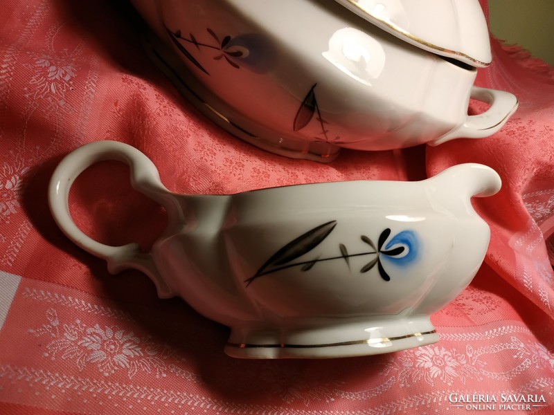 Antique porcelain soup serving