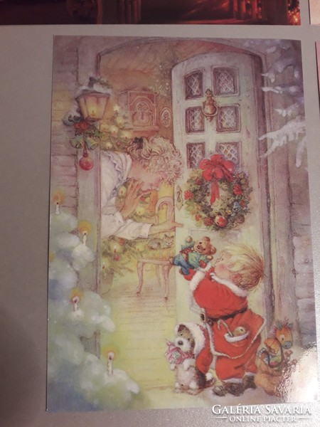 6 old Christmas cards