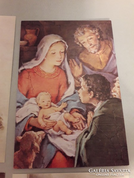 Régi karácsonyi képeslap 8 darab