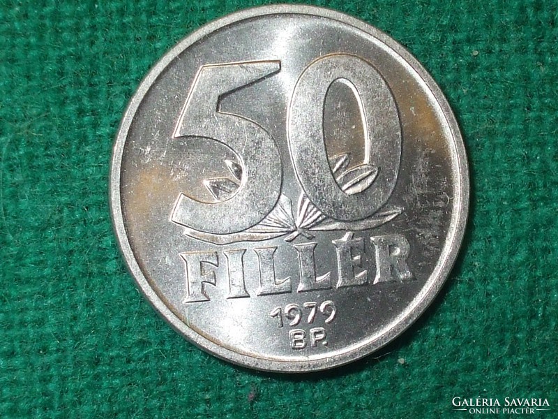 50 Filér 1979 ! It was not in circulation! Greenish!