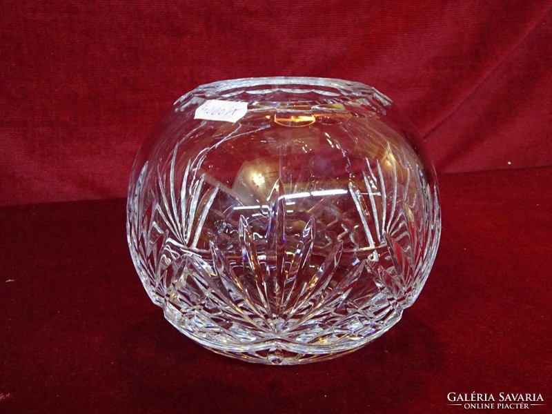 Ólomkristály gömb alakú váza. 15 cm átmérővel. Vanneki!