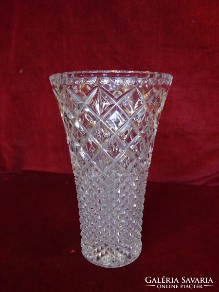 Ólomkristály váza, 25 cm magas. Vanneki!