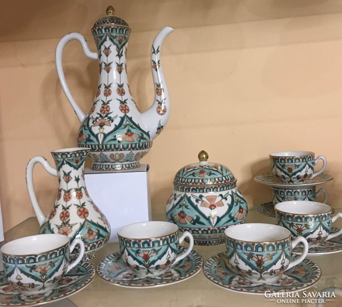 Zsolnay Persian coffee set