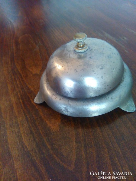 Antique hotel bell, old receptionist calling bell