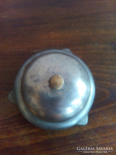 Antique hotel bell, old receptionist calling bell