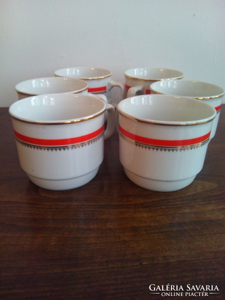 6 Zsolna porcelain mugs