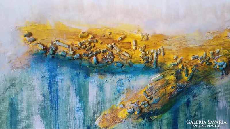 Mirage - 50x70cm abstract canvas picture palaics e. From a creator