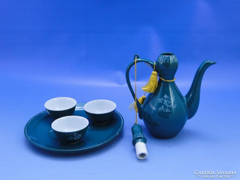 0C405 Észak Koreai porcelán teáskészlet