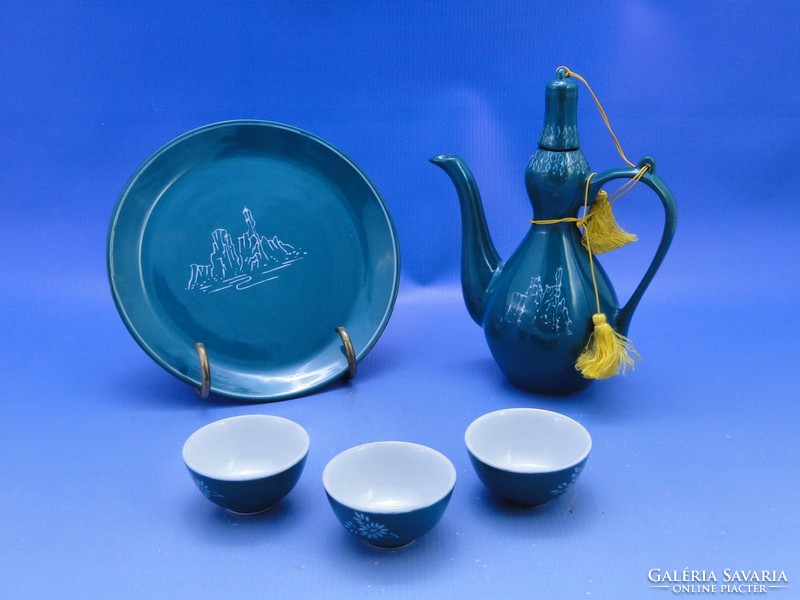 0C405 Észak Koreai porcelán teáskészlet