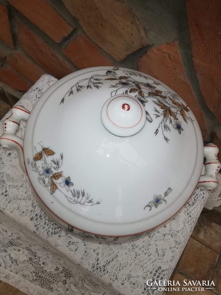 Old porcelain soup bowl, soup bowl, good massive piece :) nostalgia :)
