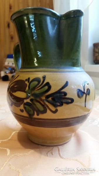 Hand-painted, juried, glazed ceramic jug, jug for sale!