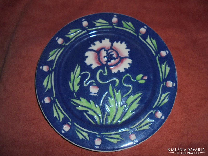 Szecessziós Sarreguemines porcelán tányér