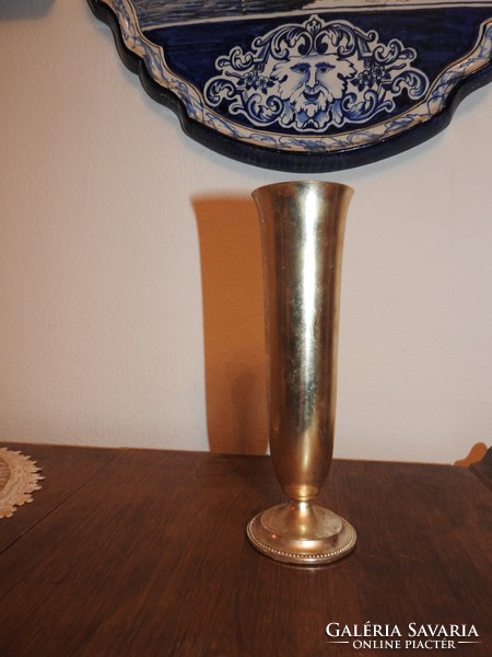 Old silver plated vase - church vase