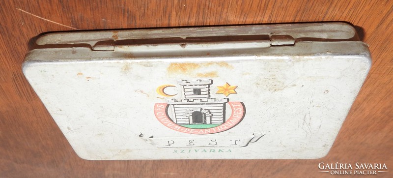 Old metal cigar box - Pest cigar box