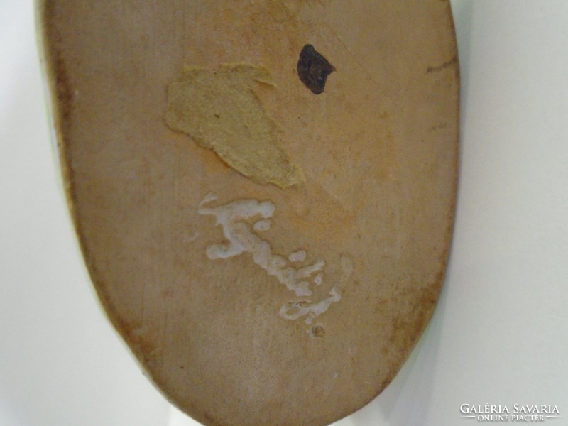 Kerámia figura jelzett , régi 16,5 cm