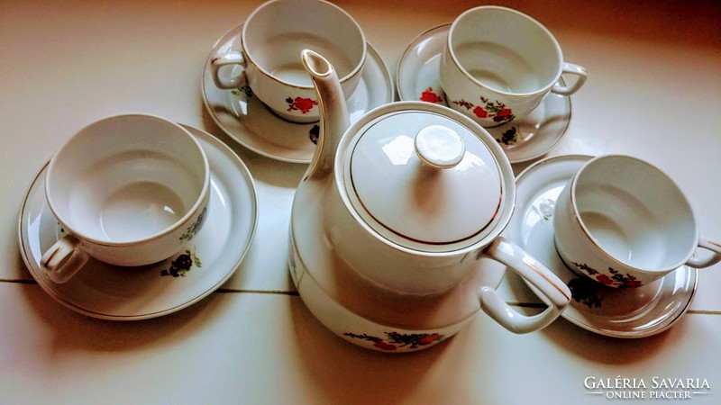 Szép Hollóházi antik porcelán teás készlet a 80-as évekből eladó!
