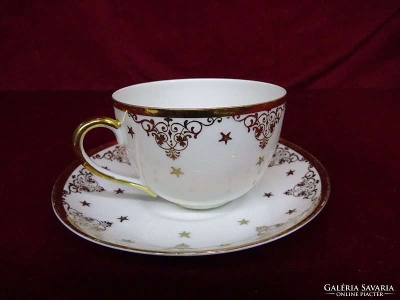 Victoria porcelain coffee cup + placemat with antique, graz inscription and skyline. He has!