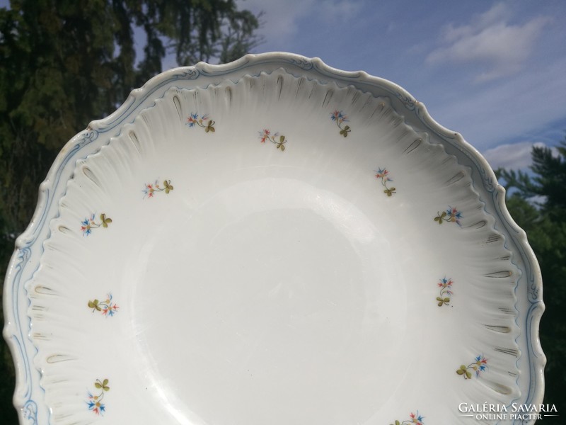 Antique floral bowl, 22 cm