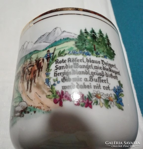 Moldaublick emlék,  csehszlovák  porcelán csésze