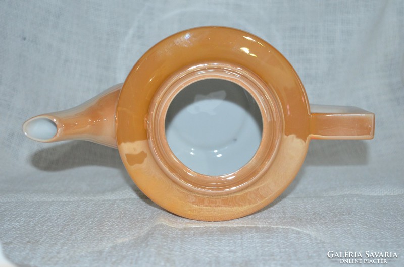 Zsolnay lüszteres, pagodás teás kanna ( DBZ 00121 )