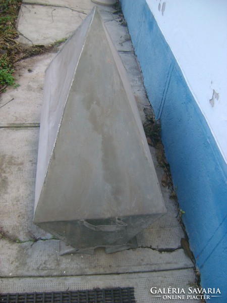 Old tin or galvanized sheet roof top decoration