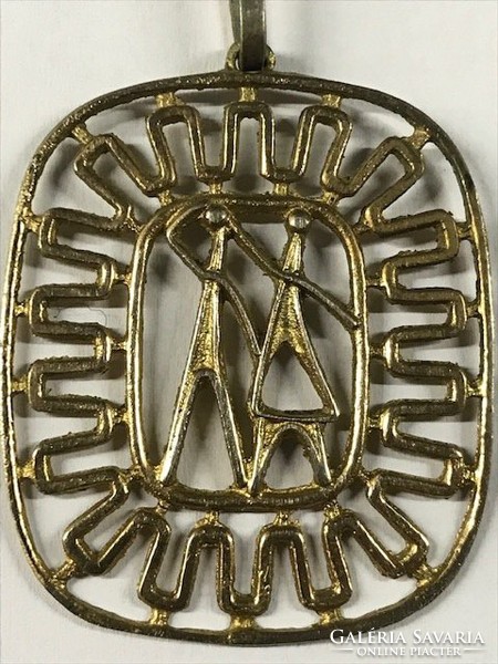 Retro pendant in gold-plated version, Képcsarnok Company