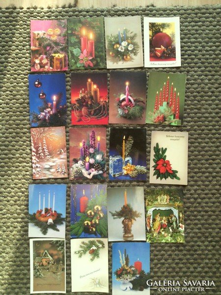 Karácsonyi képeslapok és üdvözlők - '70-'90-es évek