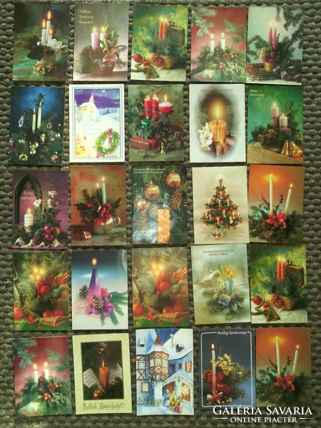 Karácsonyi képeslapok és üdvözlők - '70-'90-es évek