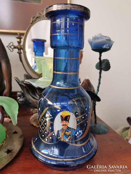 Antique Turkish glass vase,