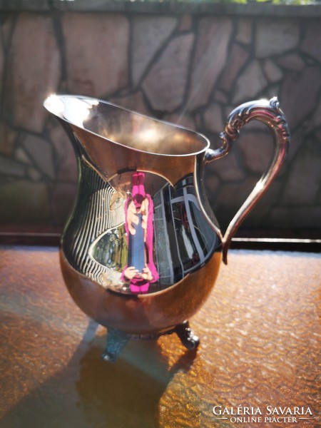 Antique silver-plated jug