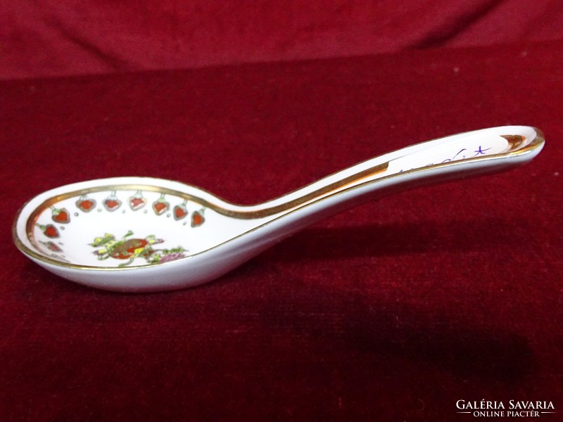 Chinese hand-painted tablespoon, length 13.5 cm. He has!