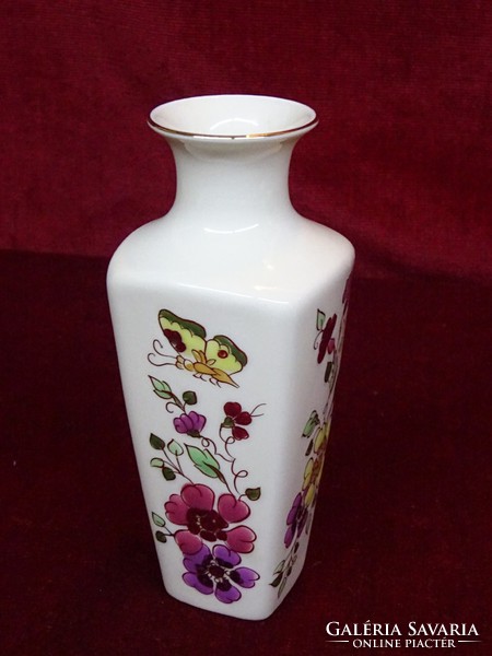 Zsolnay porcelain, butterfly patterned vase, 15 cm high. He has!