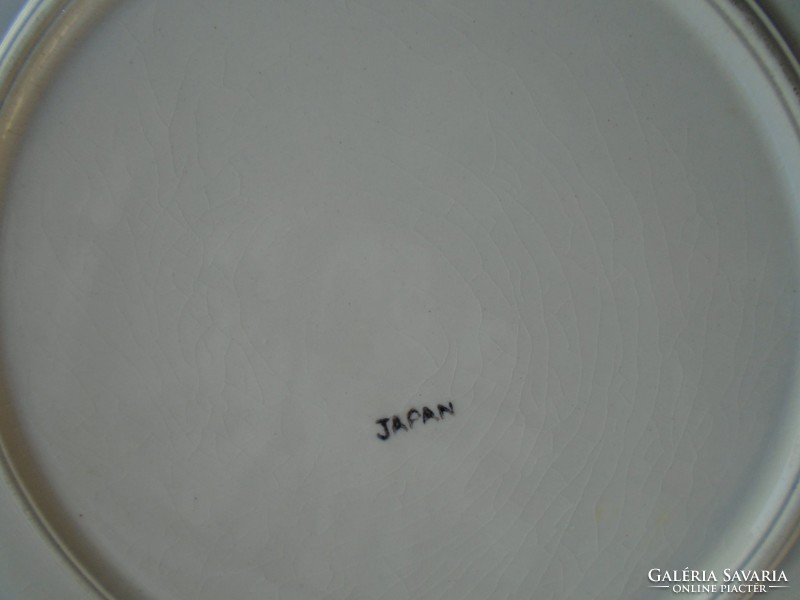 Antik japán / majolika tányér 100% kézzel festett 