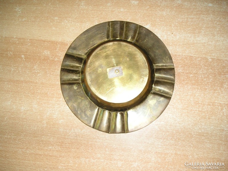 Indian copper ashtray - 20x3 cm.