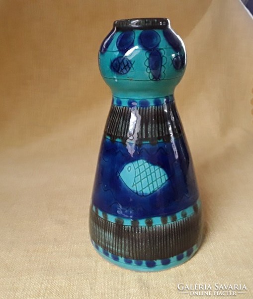 3068 - Rare, retro fish ceramic vase