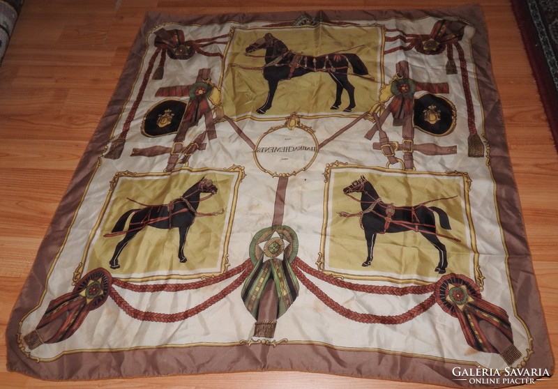 Equestrian harnachements - vintage scarf / shawl
