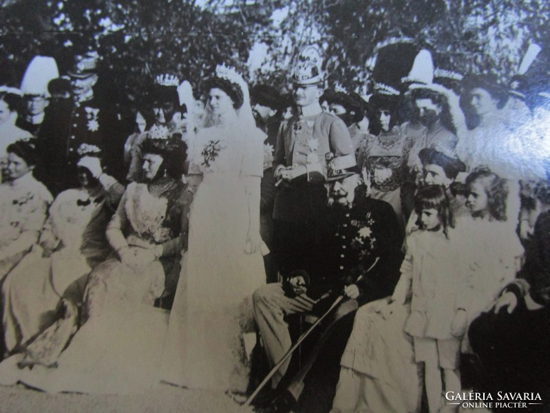 Arc. Charles - Zita Queen wedding group photo original marked photo ferenc joseph - ferenc ferdinand
