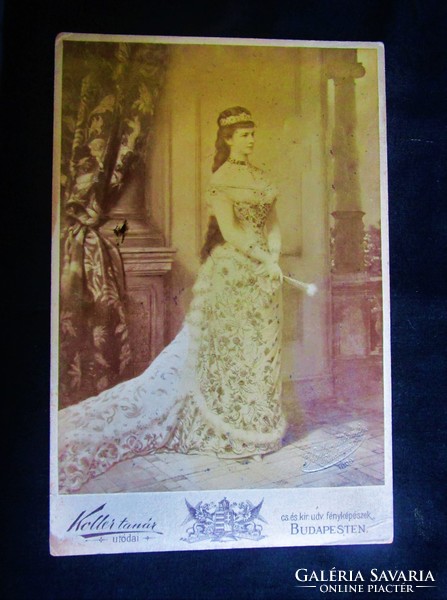 Queen Elizabeth Sissy full-length original marked photo photo kuk habsburg 1860