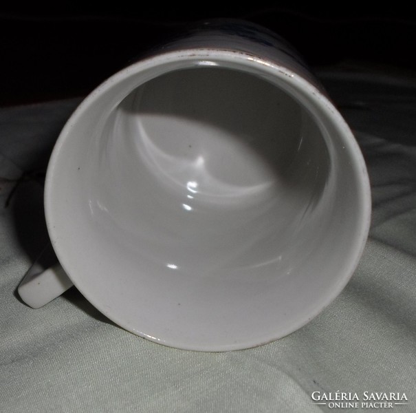 Zsolnay porcelain, forget-me-not (tea) mug (blue flower)