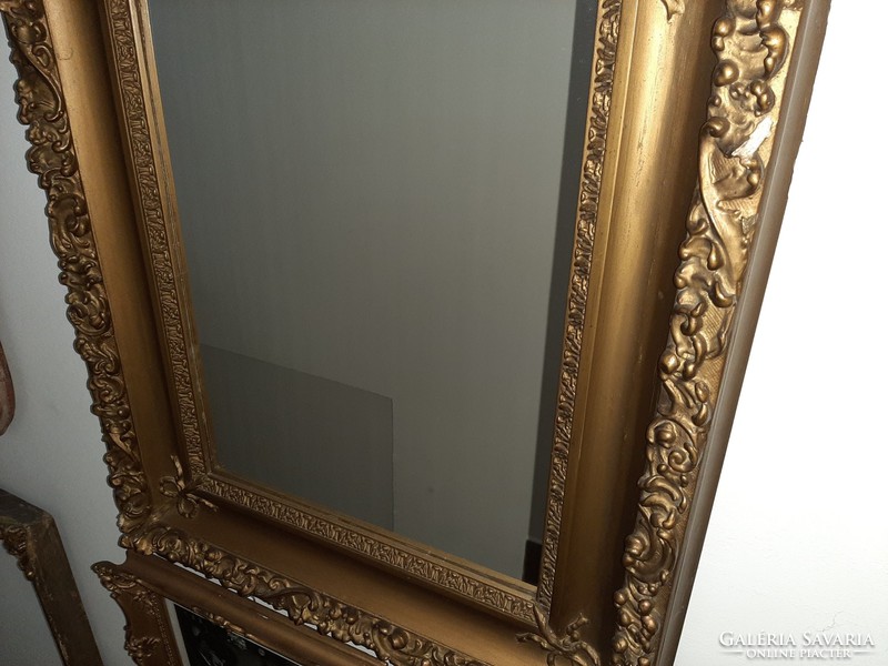 Kép vagy  tükör keret masnis díszítéssel 75 x 65 cm